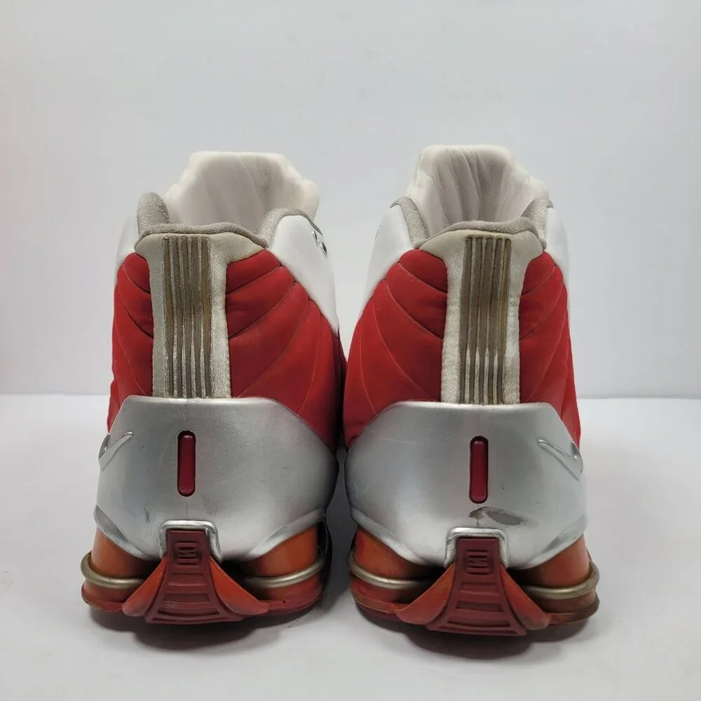 Vintage 2K Nike Shox Men's White Red Basketball Sneakers 830218-101 US Size 13 - Picture 4 of 9